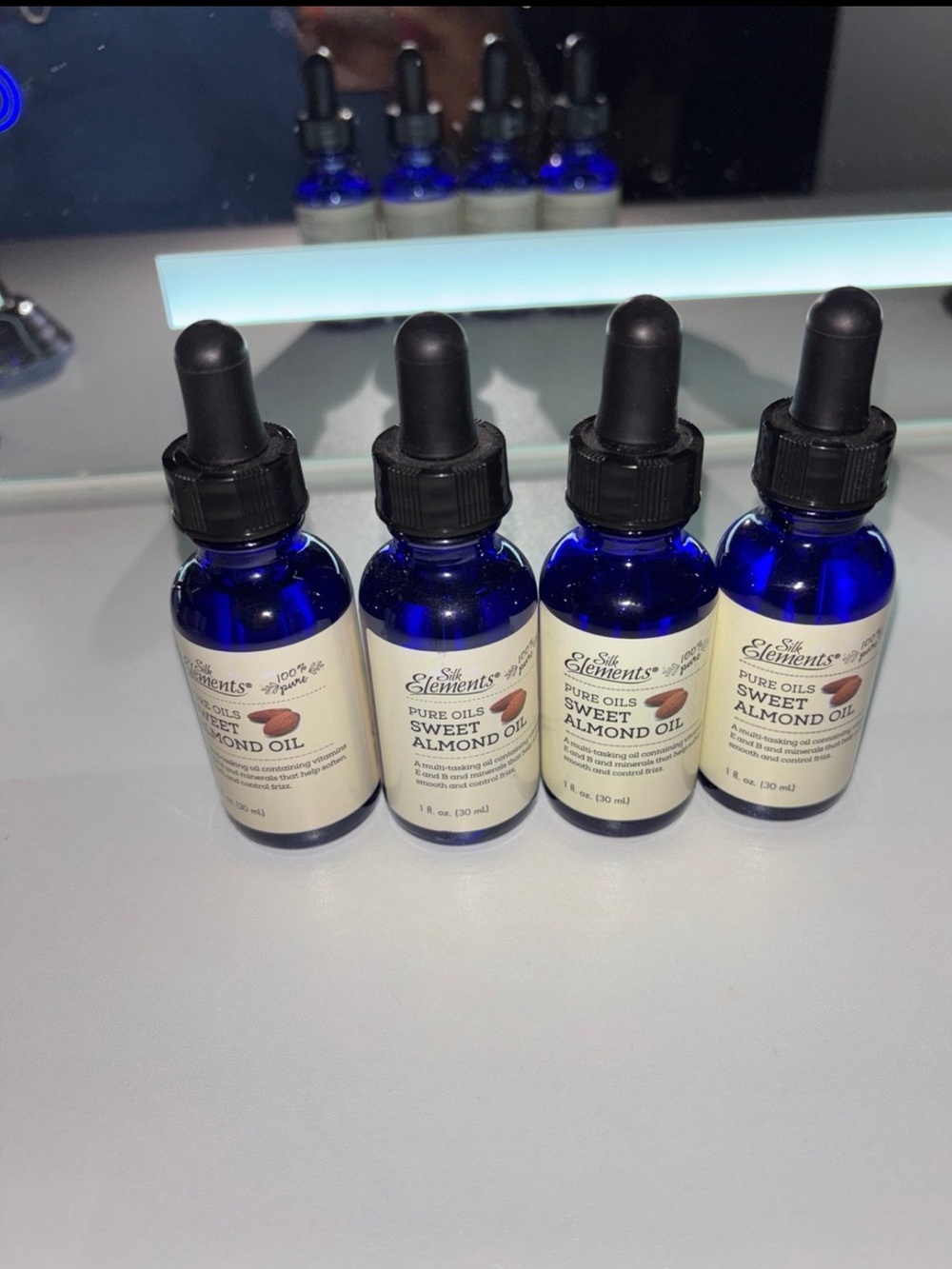 Silk Elements Sweet Almond Oil - Dropper Bottles